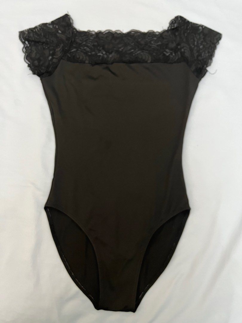 Ballet black lace leotard 女裝 運動服裝 Carousell