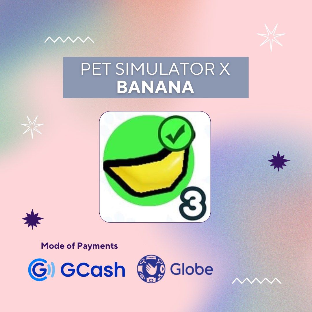 Banana ▪️UNTRANSFERRED▪️ ✨ Roblox PSX Pet Simulator X + 5 BILLION 💎