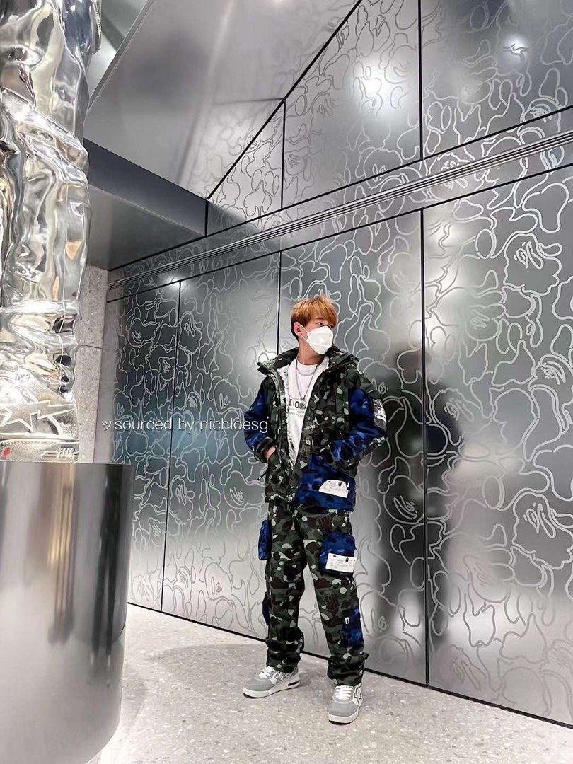 BAPE X UNDFTD COLOR CAMO SNOWBOARD DOWN JACKET, Men's Fashion 