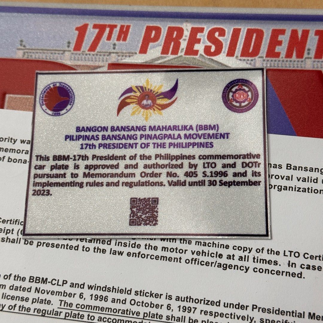 BBM Car Plate from LTO Legit, Hobbies & Toys, Memorabilia