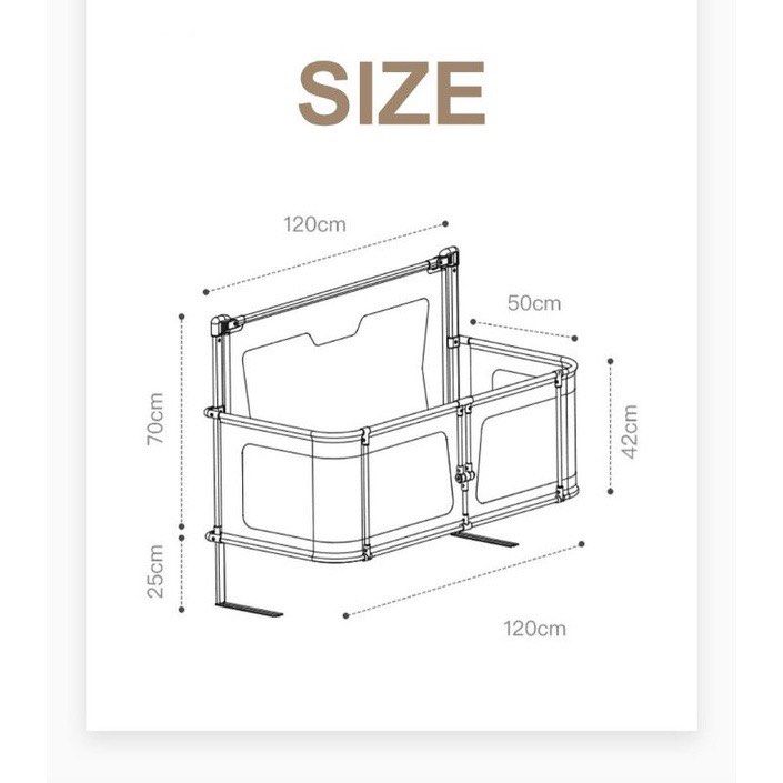 Bedside Crib / Cot safety protection in bed, Babies & Kids, Baby