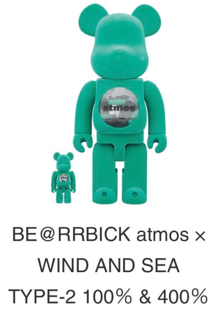 BE@RRBICK atmos × WIND AND SEA TYPE-2 100％ & 400％ Japan version
