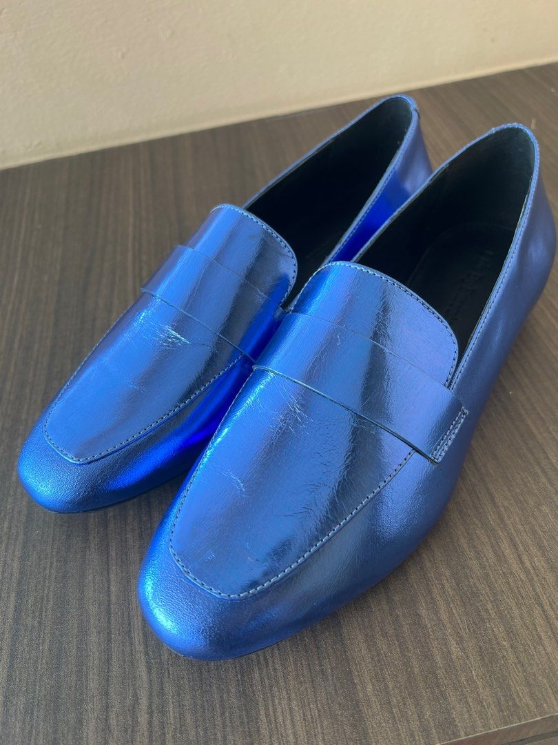 Electric blue loafers sales
