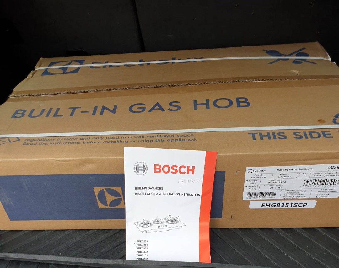 Bosch Gas Hob PBD7351, TV & Home Appliances, Kitchen Appliances, Hobs