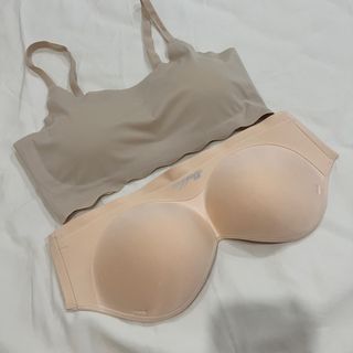 New Seamless strapless Bra Innerwear Icesilk Tube Fit 32A