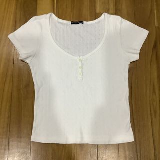 brandy melville mckenna lace bow eyelet top, Women's Fashion, Tops, Shirts  on Carousell