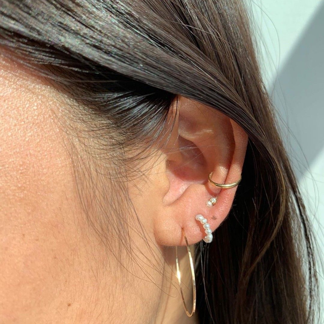 Catbird pearl new arrivals hoops