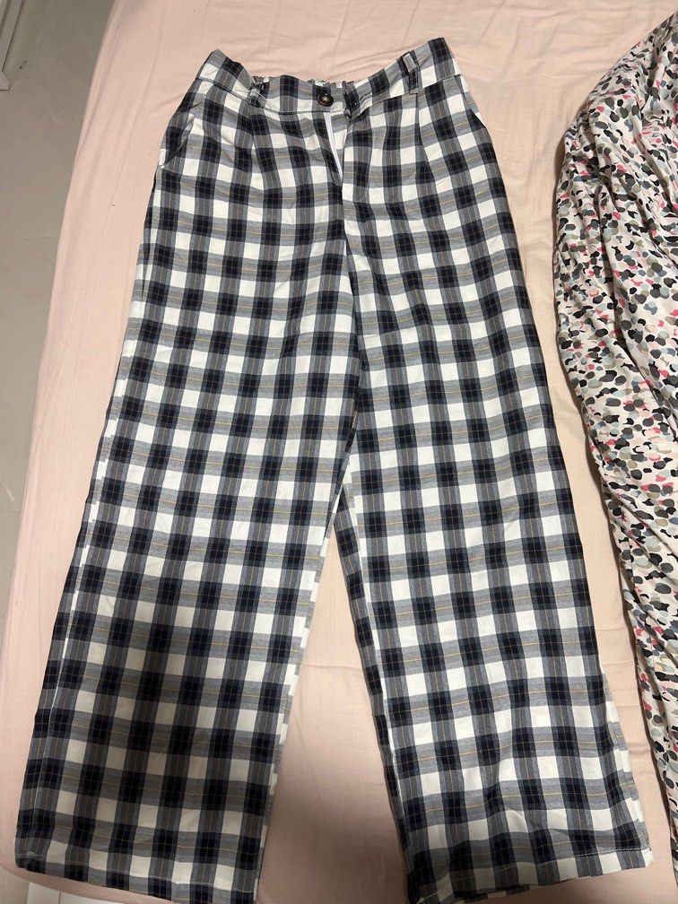 Checkered baggy pants sale