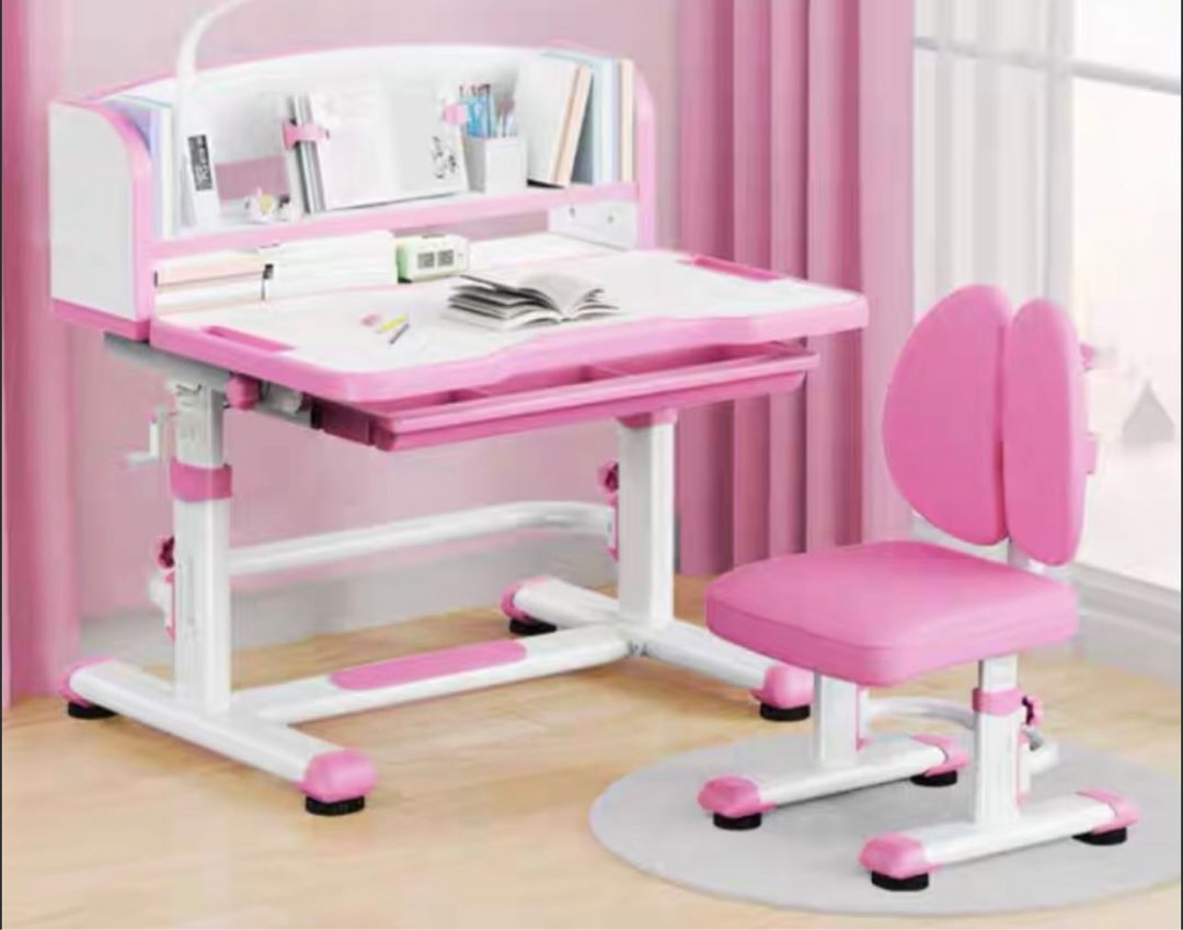 Children Ergonomic Adjustable Study Table and Chair, Babies & Kids