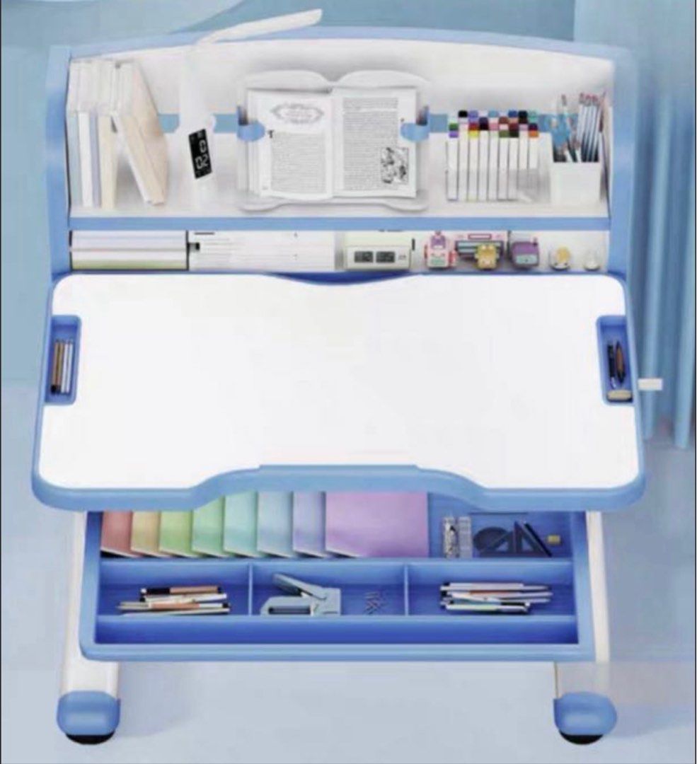 Children Ergonomic Adjustable Study Table and Chair, Babies & Kids