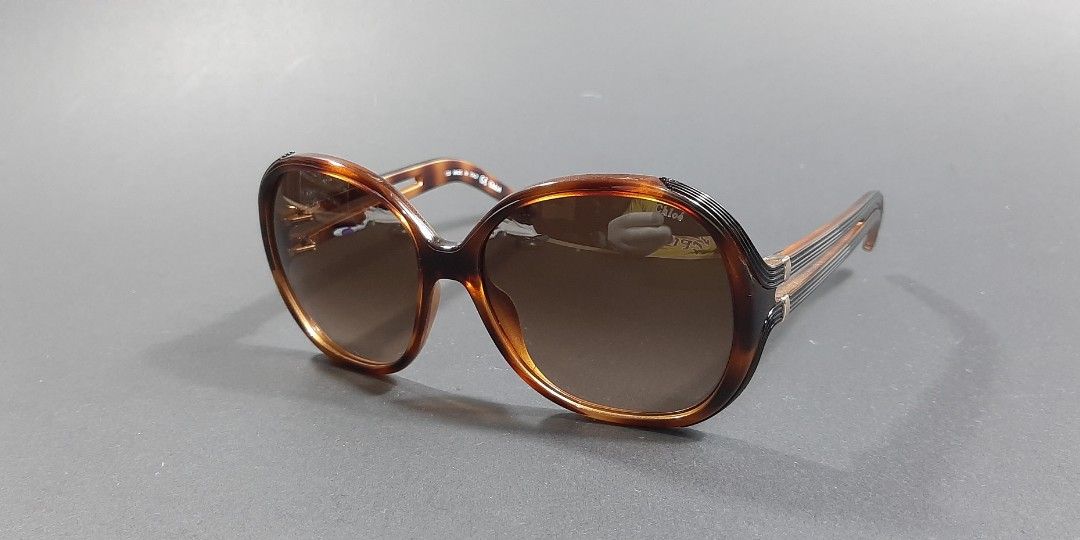 CHLOE CE651S LIGHT HAVANA OVAL SUNGLASSES Luxury Accessories on