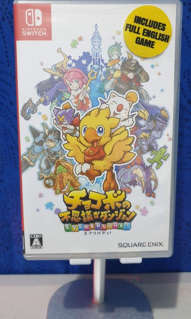 Chocobo's Mystery Dungeon: Everybuddy (Category: Nintendo) located in Quezon City. Submitted by hrk_icebear03 (Listing ID 1205849886, Image 1). Description: Chocobo's Mystery Dungeon: Everybuddy JPN version. English language supported. MOP: Gcash, bank transfer Payment first policy, last price posted. Buyer will shoulder sf. MOD: J&T (next day shipping, weekdays only).