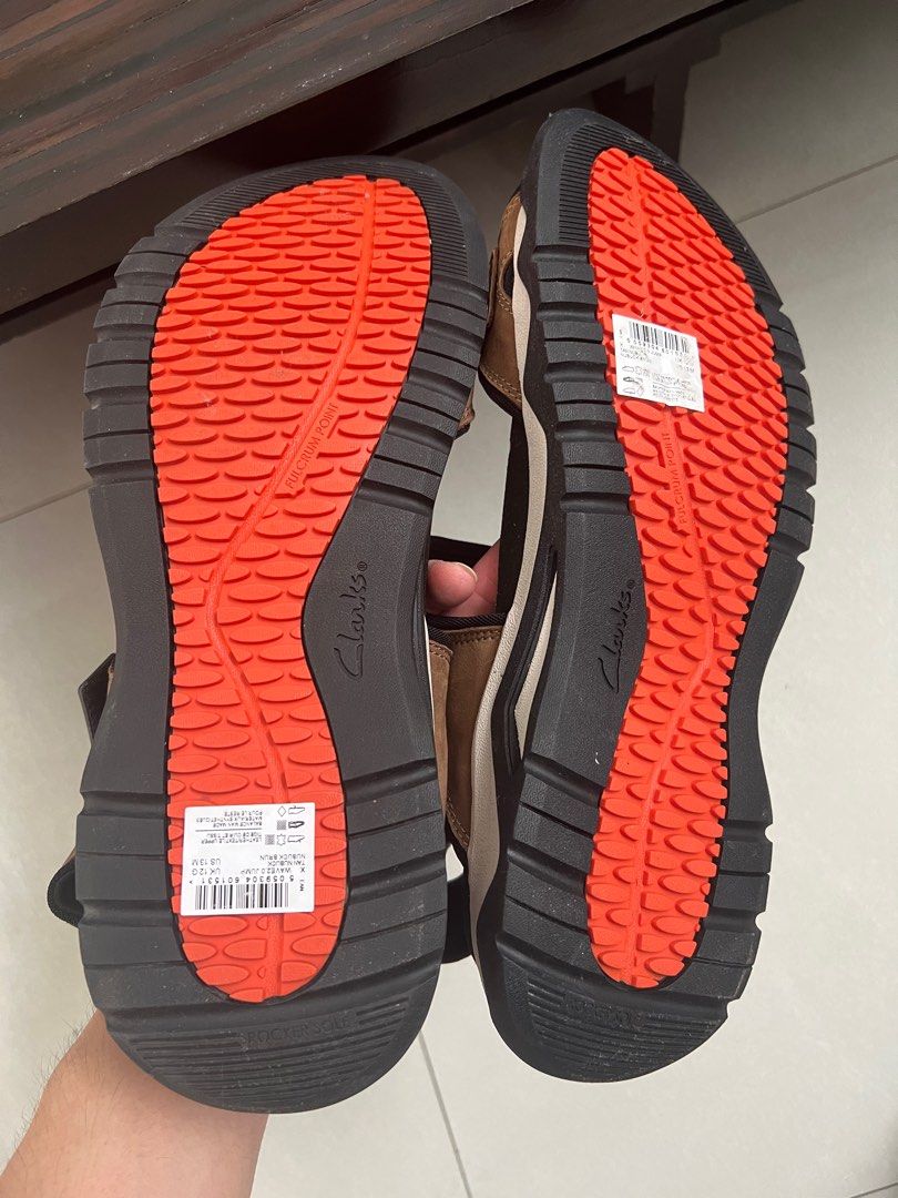 Clarks Mens Wave 2.0 Jump Nubuck Open Toe Slingback Sandals, Men's Fashion,  Footwear, Slippers u0026 Slides on Carousell