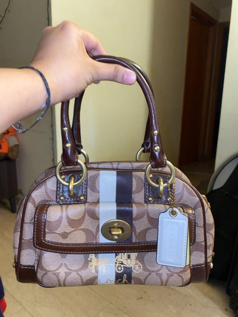 Coach domed satchel deals