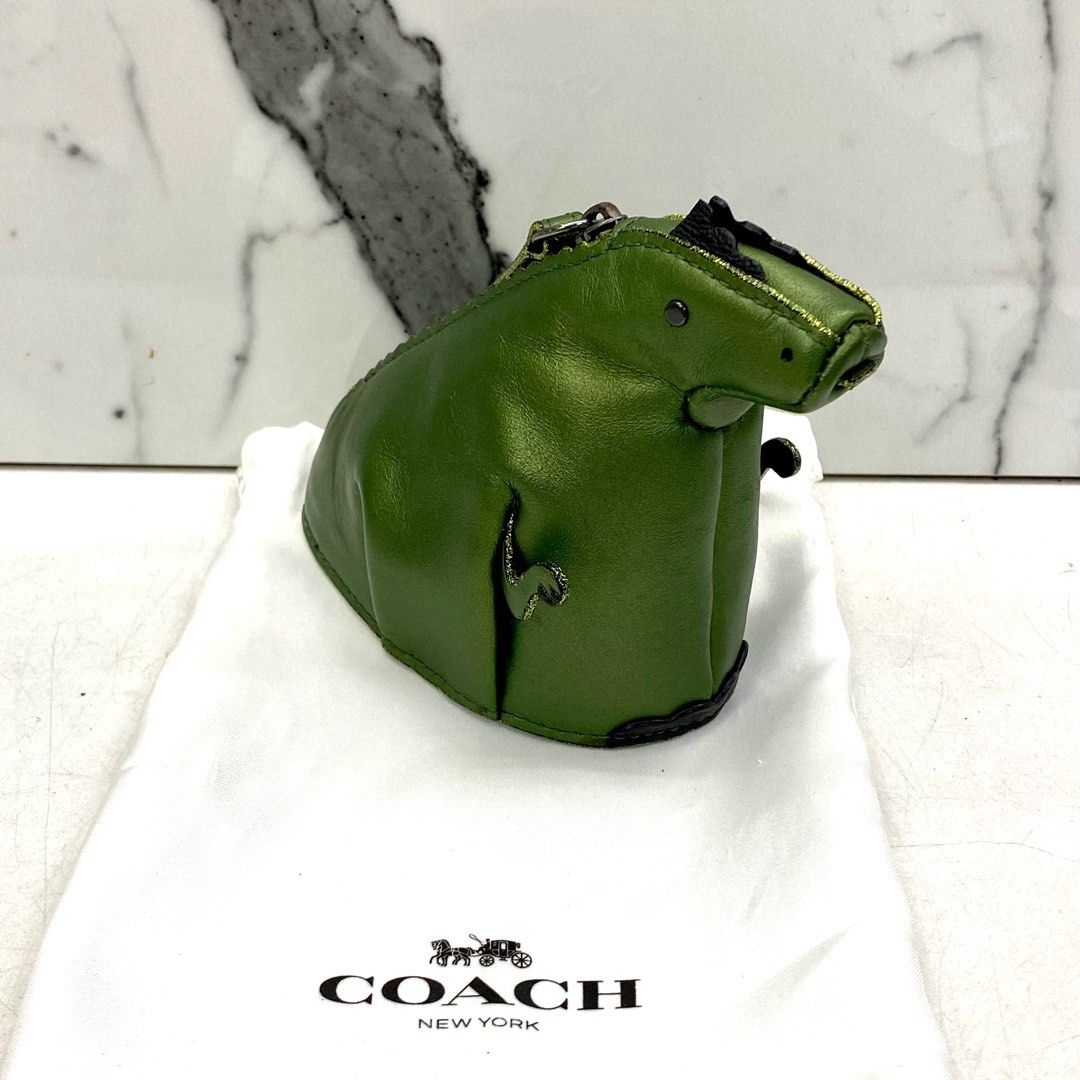 COACH 21093 GREEN REXY COIN POUCH 227034113 Luxury Accessories