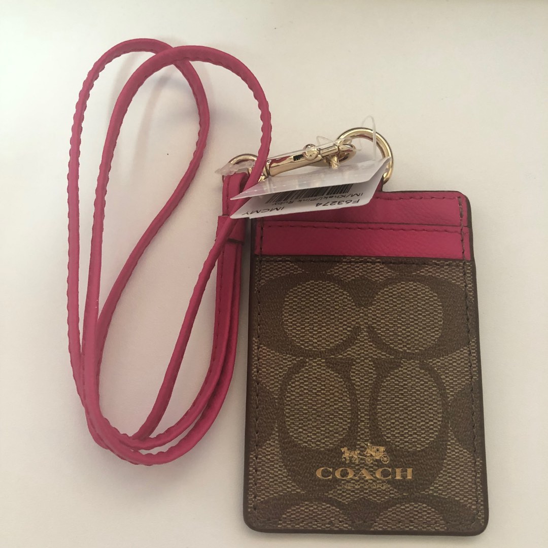 Coach lanyard ID holder, Women's Fashion, Bags & Wallets, Wallets