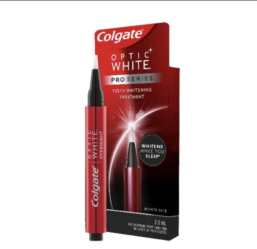 Colgate Optic White Overnight tooth Whitening Pen 2.5ml, Beauty