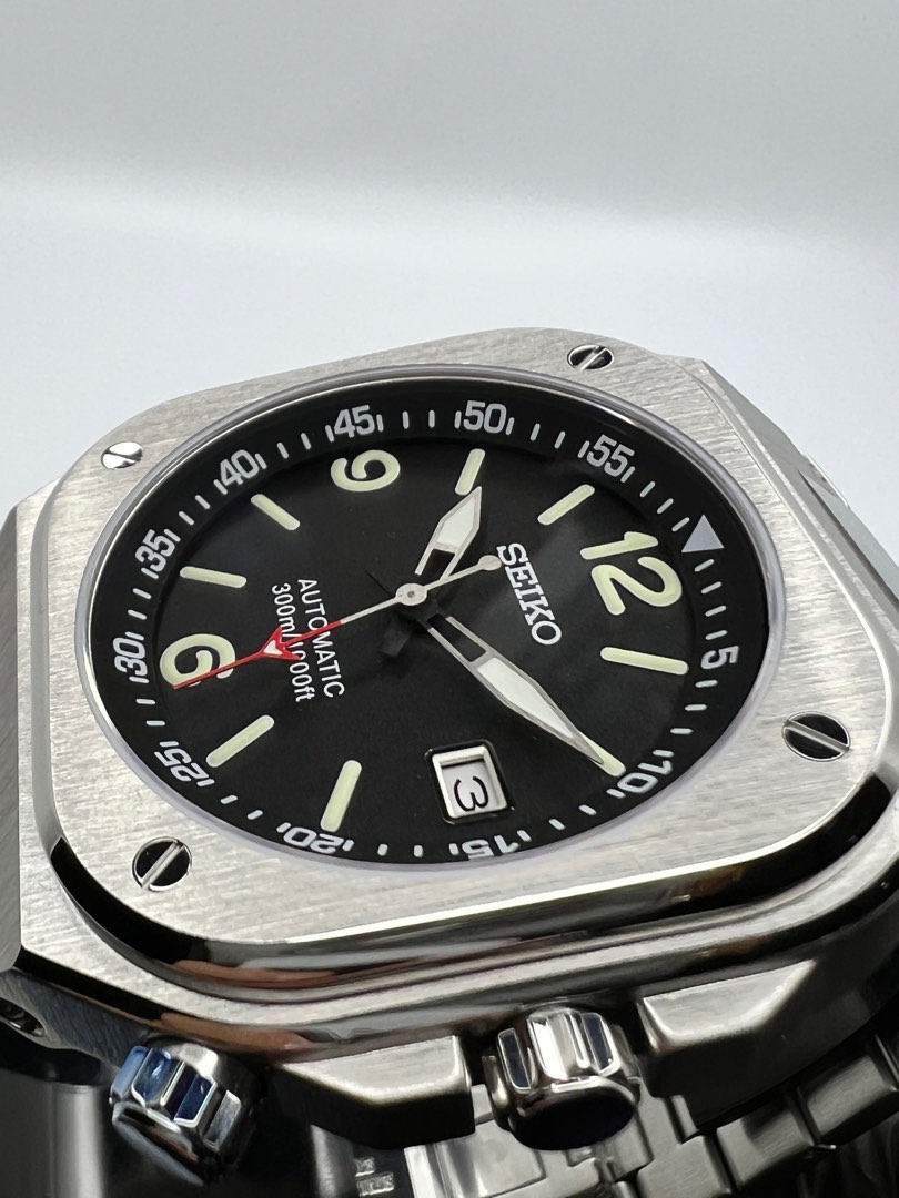 Custom Seiko Mod Bell Ross BR05 v2 42mm, Men