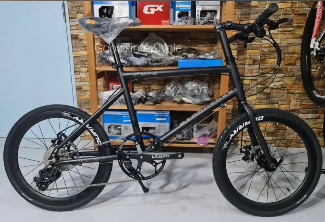 Dark horse Matt Black Alloy Mini Velo, Sports Equipment, Bicycles & Parts, Bicycles on Carousell