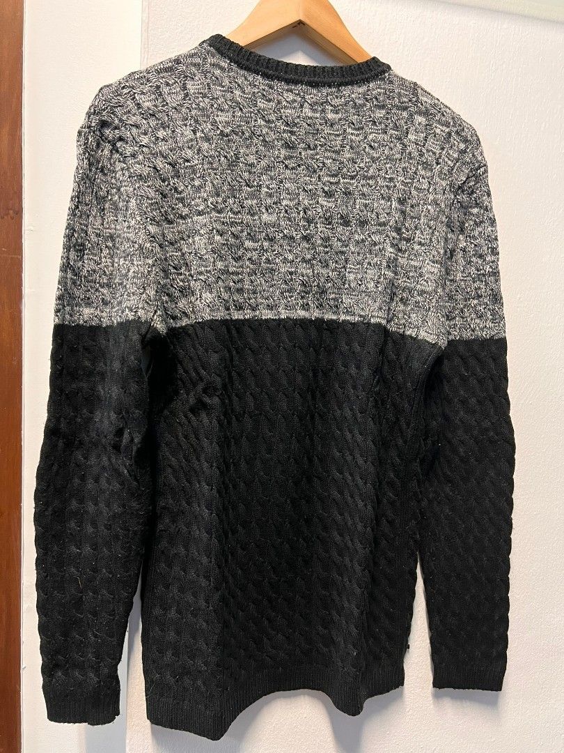 Mens black clearance designer sweater