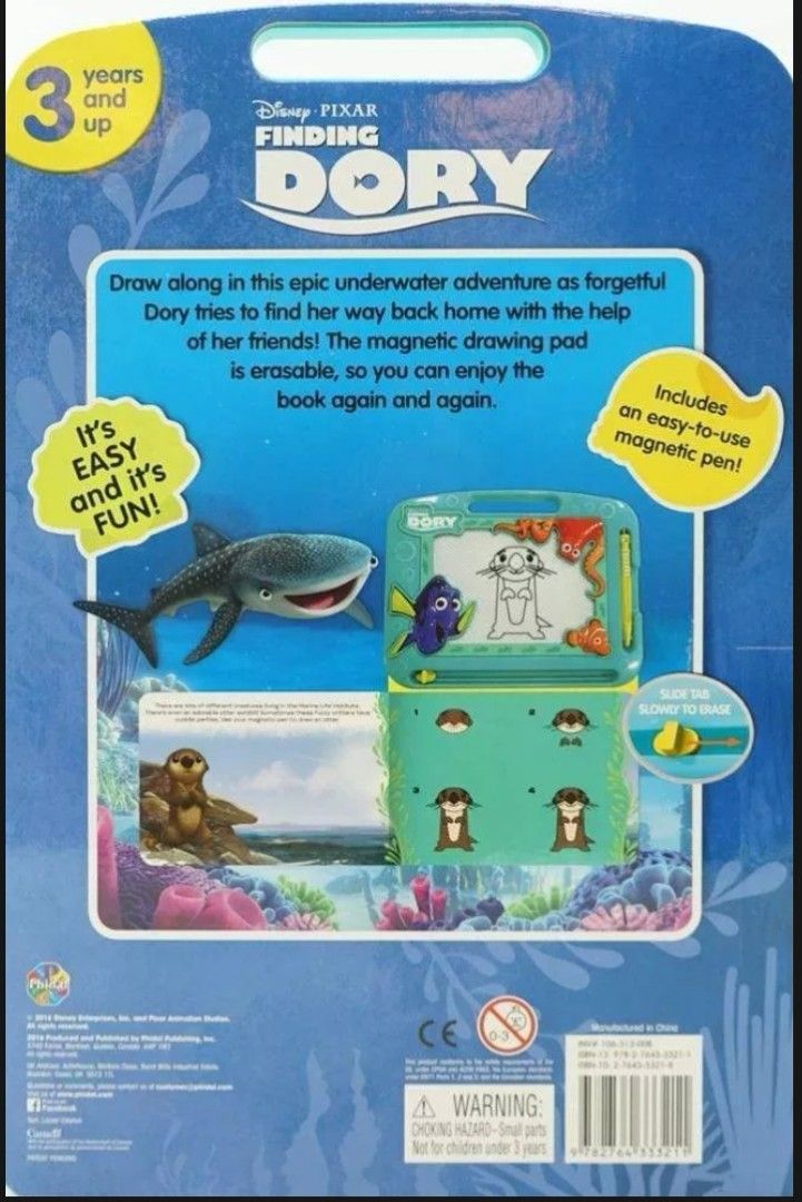 DISNEY FINDING DORY STORY BOOK AND DRAWING KIT, Hobbies & Toys
