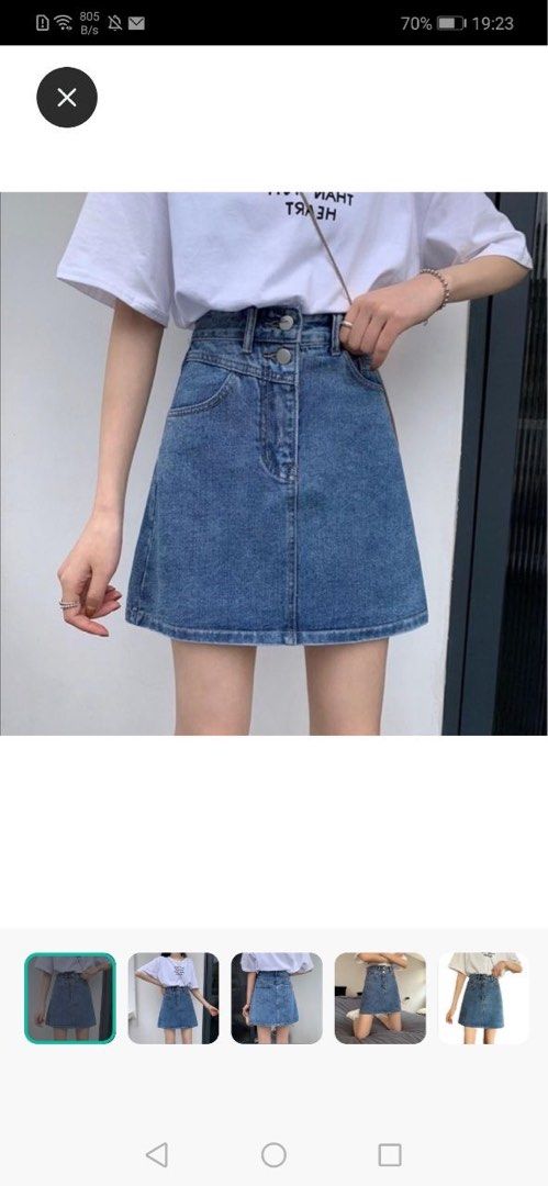 Elastic High Waist Denim Skirt Woman Skirts Mini Jean Skirts