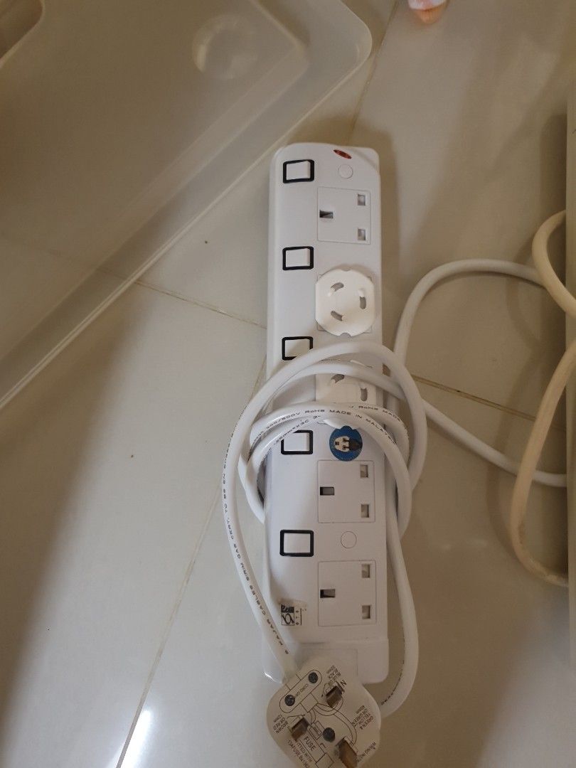 Extension Cord, TV & Home Appliances, Electrical, Adaptors & Sockets on