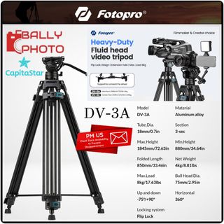 TRIPOD COLLECTIONS - MANFROTTO / FOTOPRO / ZEAPON /  PEAK DESIGN  / CAVIX / BENDRO / TRIDENT / YUNTENG DOLLY  Collection item 1