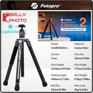 TRIPOD COLLECTIONS - MANFROTTO / FOTOPRO / ZEAPON /  PEAK DESIGN  / CAVIX / BENDRO / TRIDENT / YUNTENG DOLLY  Collection item 3