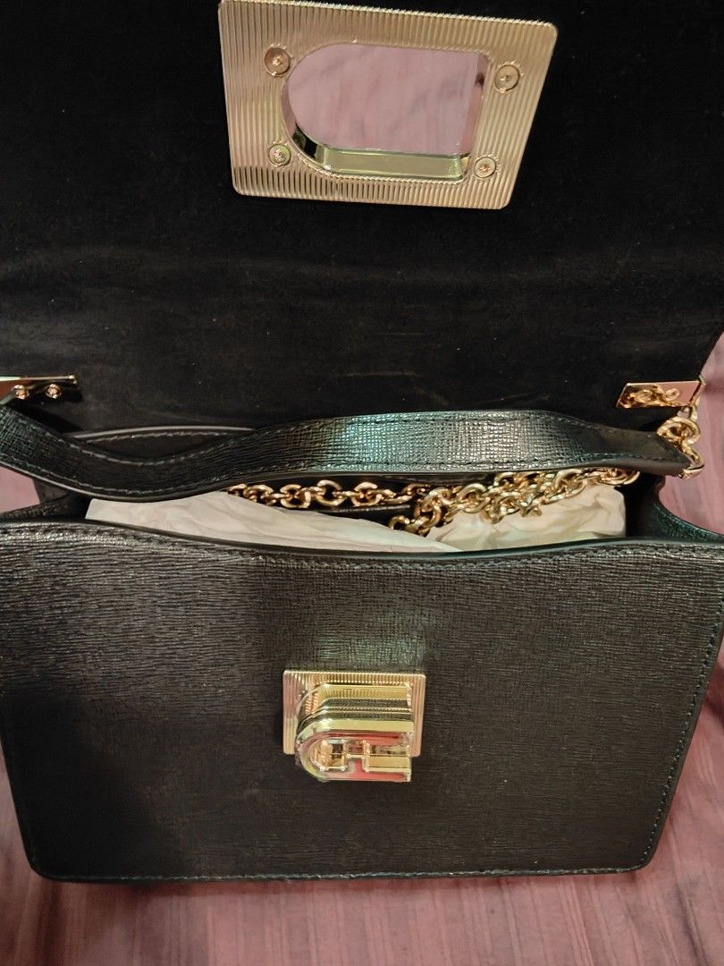 Furla 1927 Mini Crossbody 20 Nero/Talco, Women's Fashion, Bags