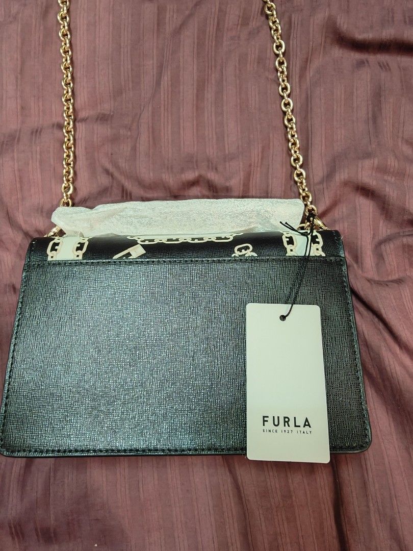 Furla 1927 Mini Crossbody 20 Nero/Talco, Women's Fashion, Bags