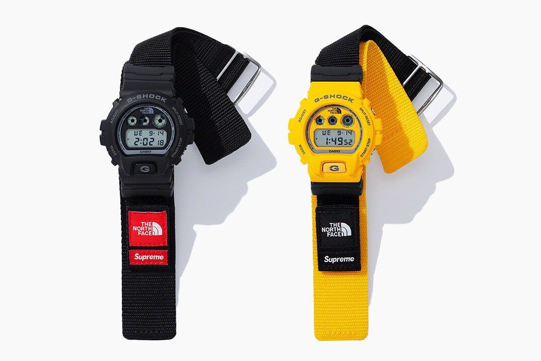 G Shock x North Face x Supreme DW-6900 Yellow G-Shock Ready Stock
