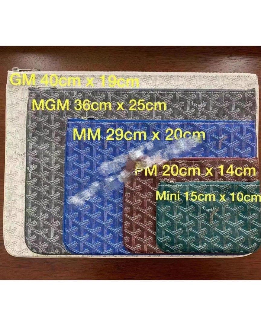 Goyard best sale senat sizes