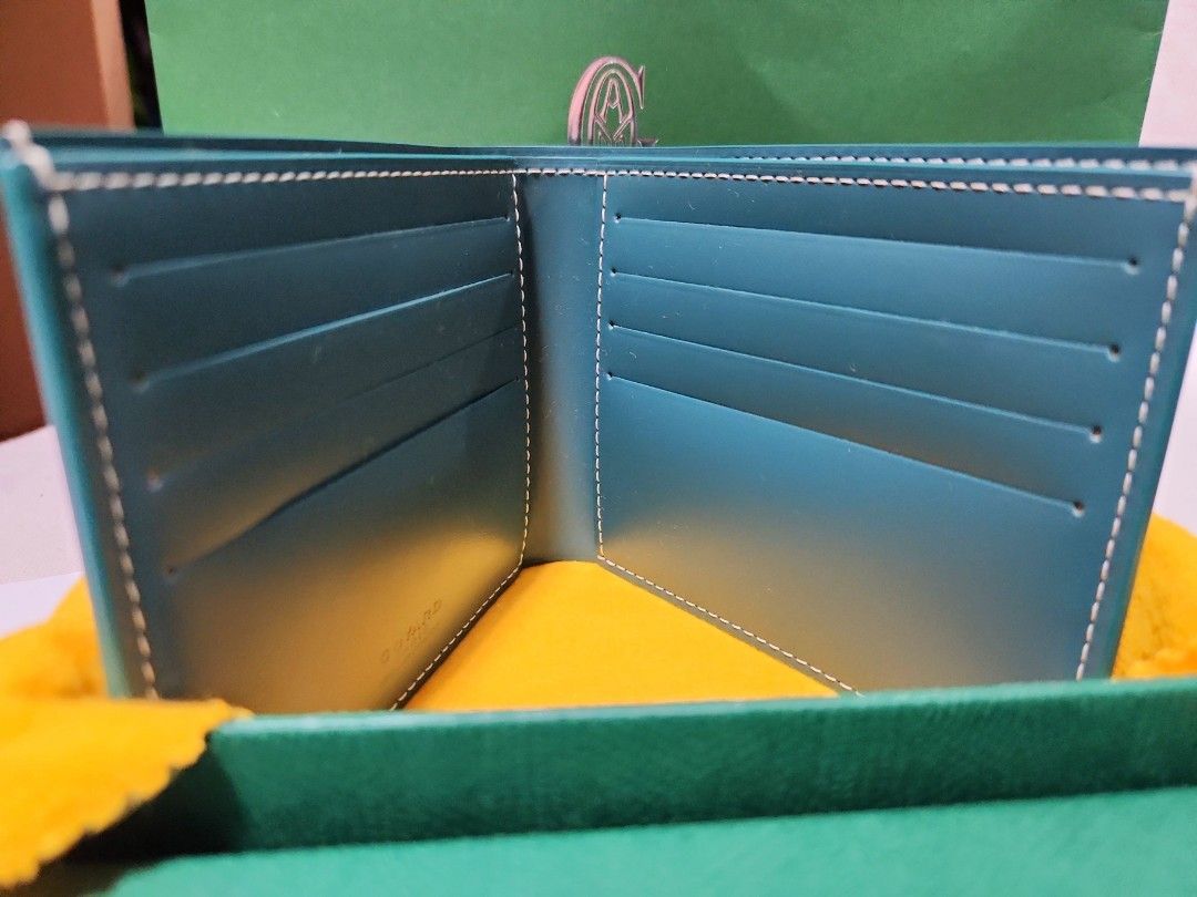 Goyard Genuine Bifold Victoire 8 Cards Wallet In Green Colour Brand New