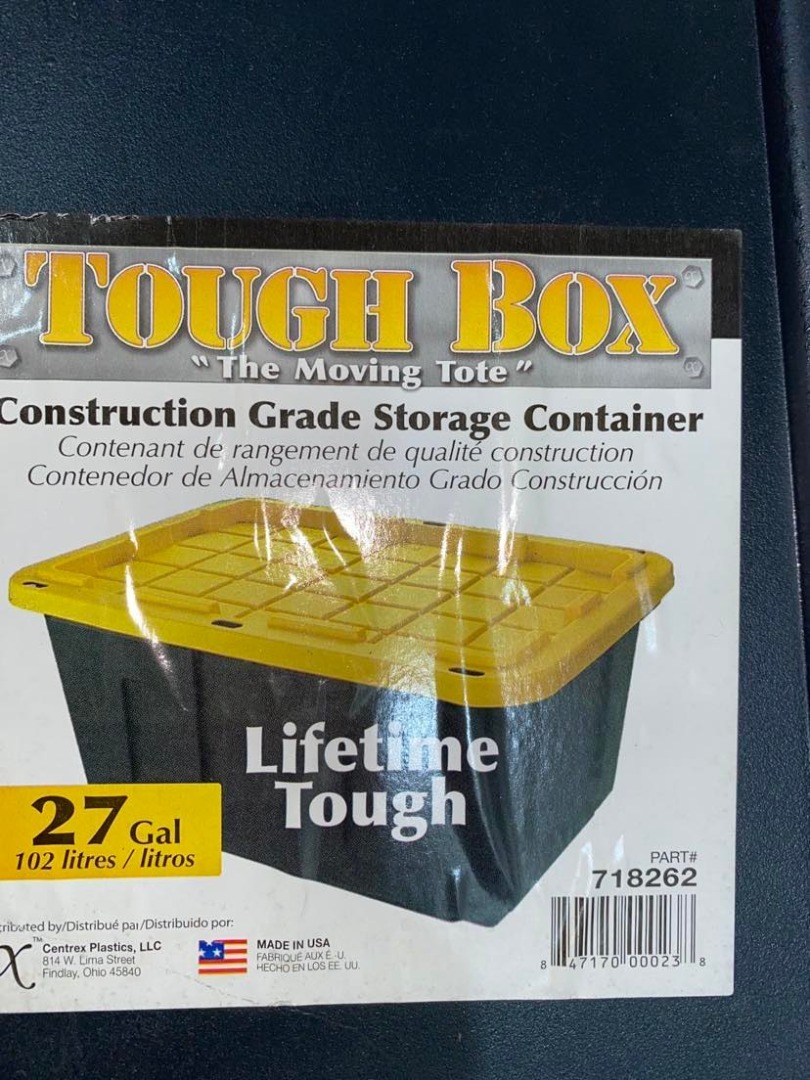 Greenmade Plastic Storage Bin with Lid, Furniture & Home Living, Home