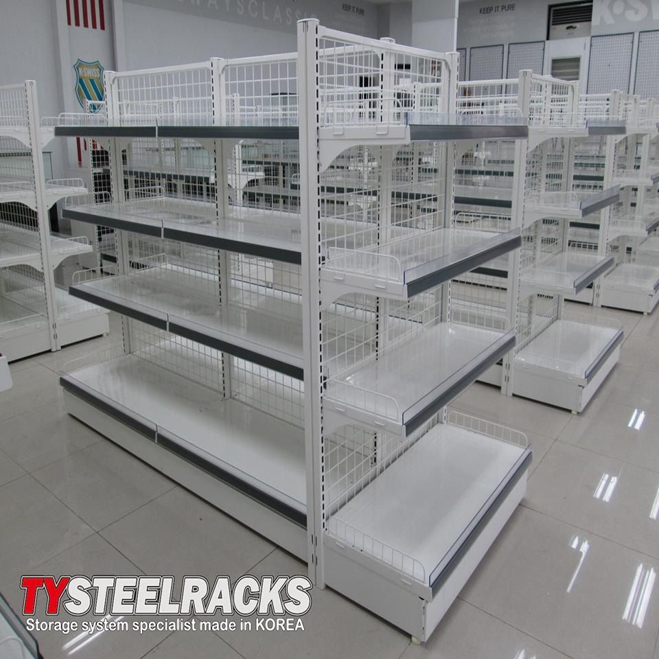 grocery racks shelves steel storage metal standee, Furniture & Home ...