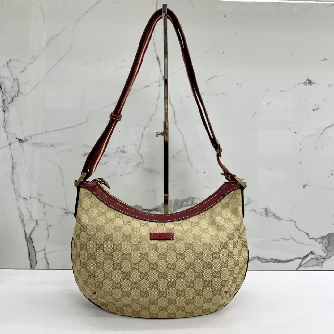 GUCCI 181092 GG BROWN CANVASSHOULDER BAG 227035856 SI Luxury Bags Wallets on Carousell