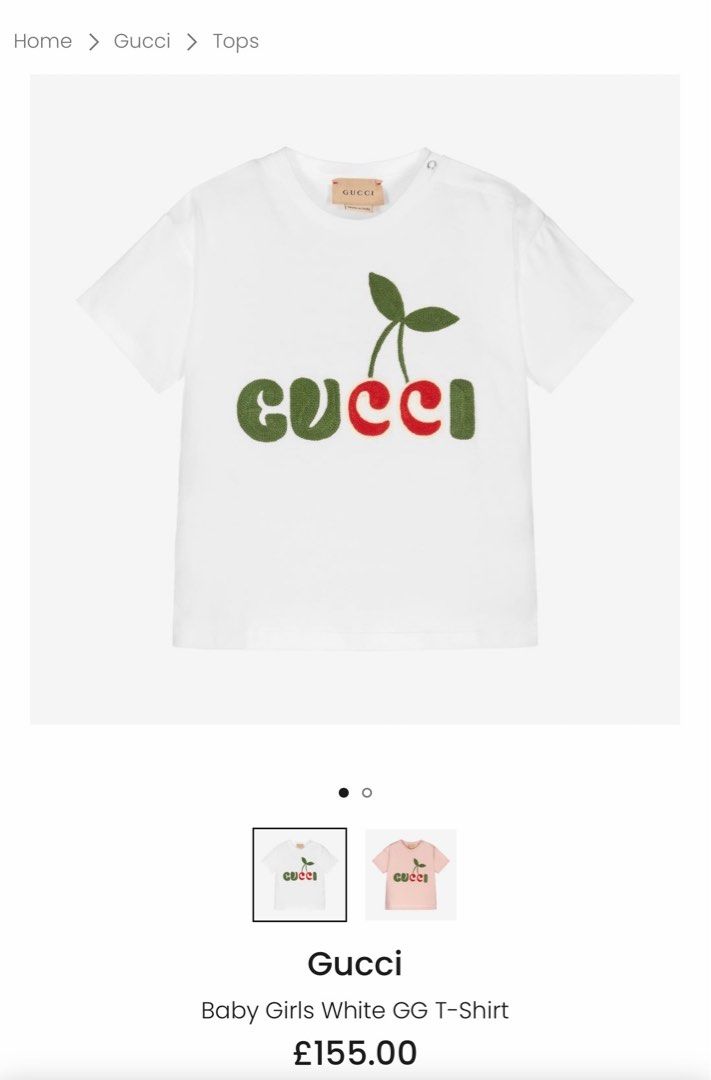 Baby girl deals gucci shirt