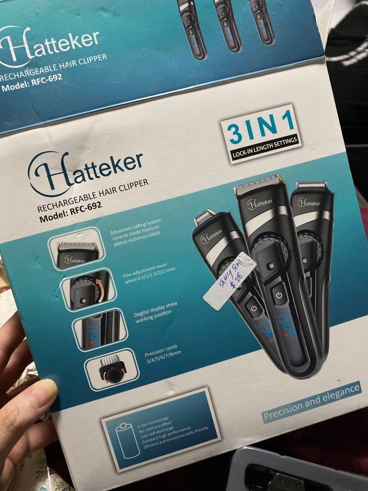 HATTEKER 3 in 1 SHAVER, Beauty & Personal Care, Men's Grooming on Carousell