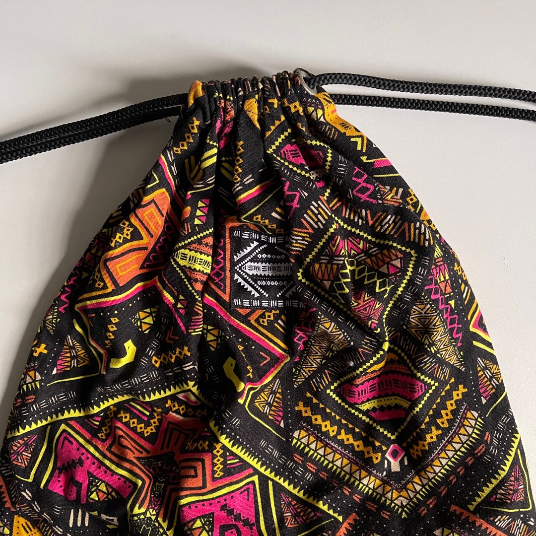 H M x Coachella Drawstring Bag Women s Fashion Bags Wallets Backpacks on Carousell