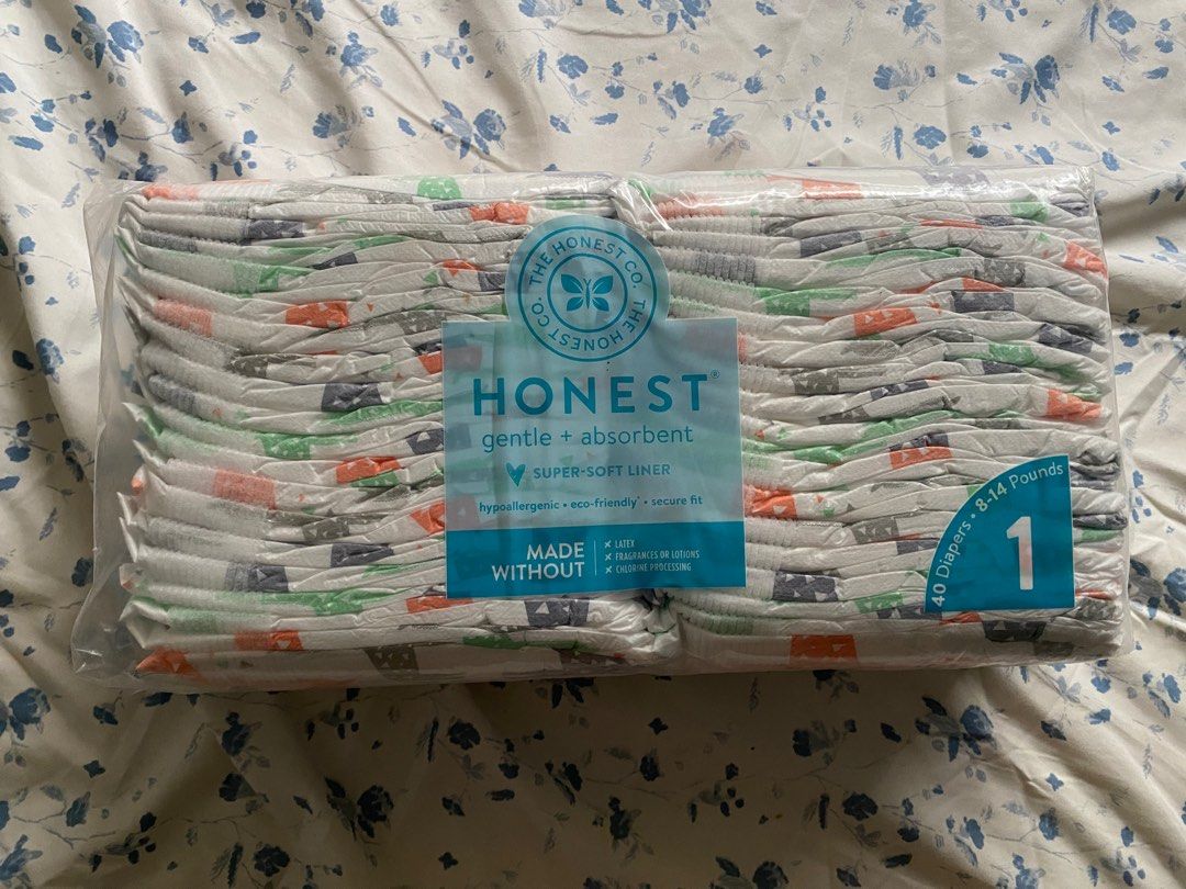 Honest Diapers Size 1 40 per pack Babies Kids Bathing