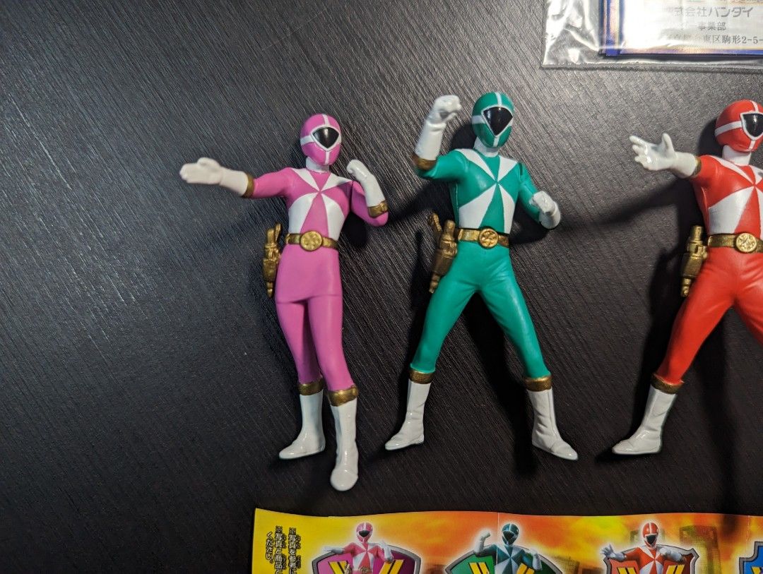 BANDAI GASHAPON HG Super Sentai Kyukyu Sentai GoGoFive Complete Set NEW ...