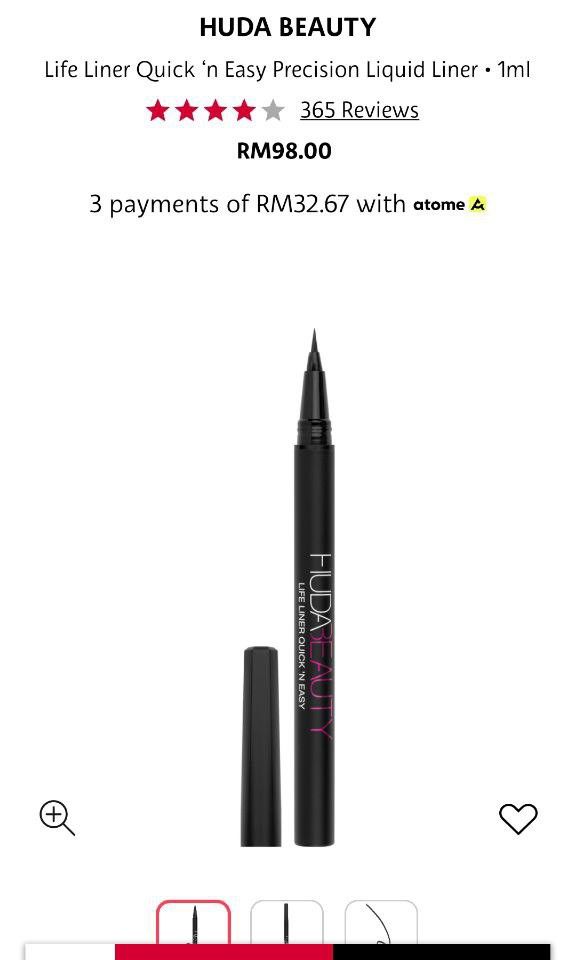 Huda Beauty Life Liner Quick 'N Easy 1ml