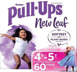 HUGGIES Pull-Ups New Leaf Girls' Disney Frozen Potty Training Pants, 4T-5T, 60 Ct
