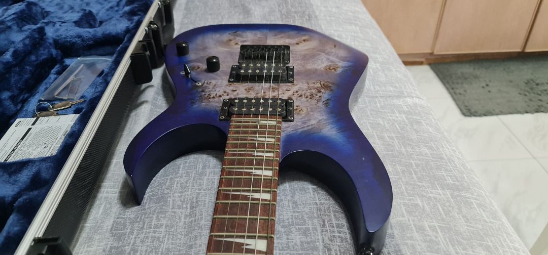 Ibanez RGRT621DPB-BLF Electric Guitar, Blue Lagoon Burst Flat, Hobbies ...