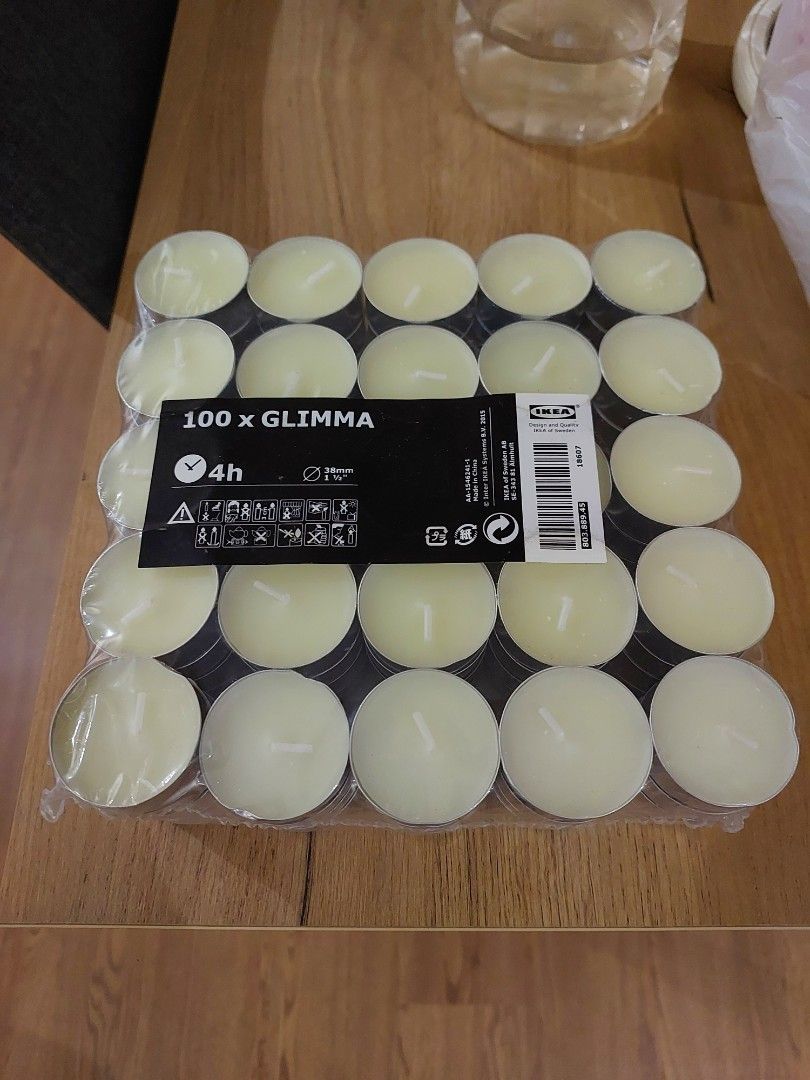 Ikea Glimma Candles, Furniture & Home Living, Home Fragrance on Carousell