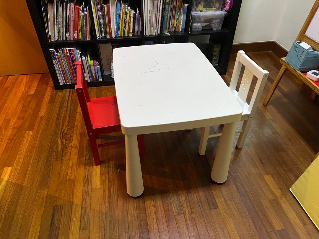 IKEA kids table and chair set, Babies & Kids, Baby Nursery & Kids