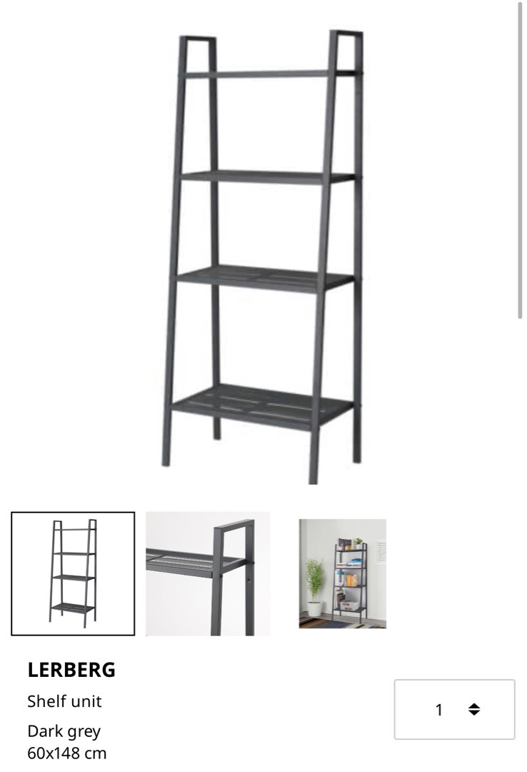 Ikea lerberg shelf, Furniture & Home Living, Furniture, Shelves, & Racks on Carousell