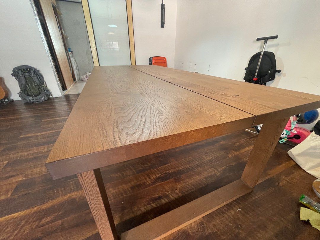IKEA MORBYLANGA Premium Dining Table 220cm x 100cm Solid Wood ...