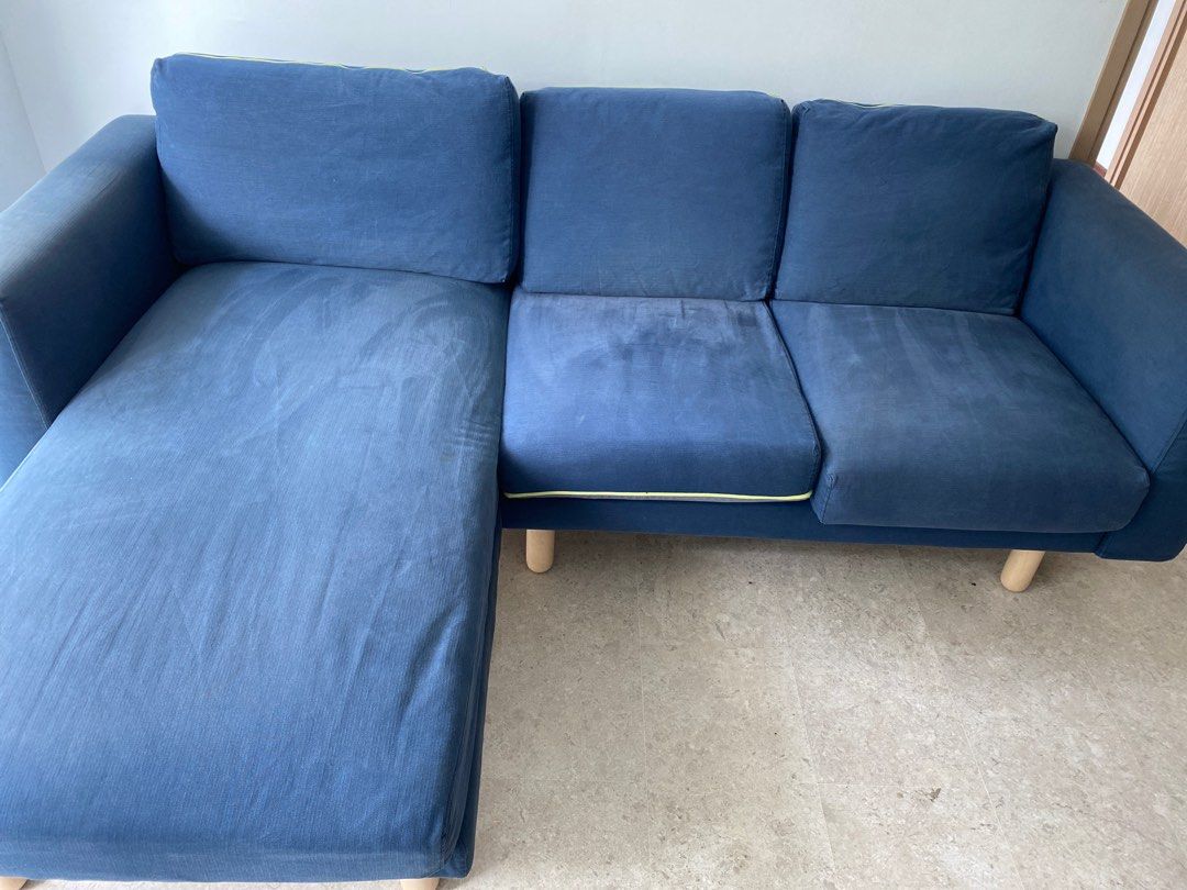 Ikea 3 seater L shape sofa, Furniture & Home Living, Furniture